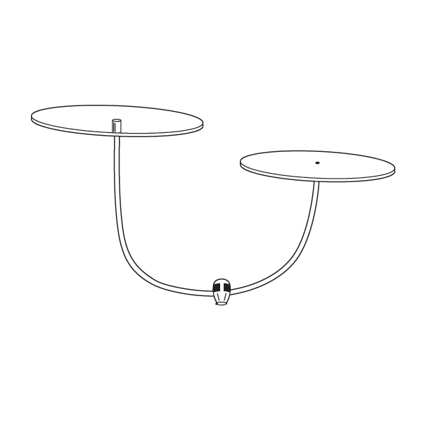 #1271 - Trumpet Base Display Fixtures