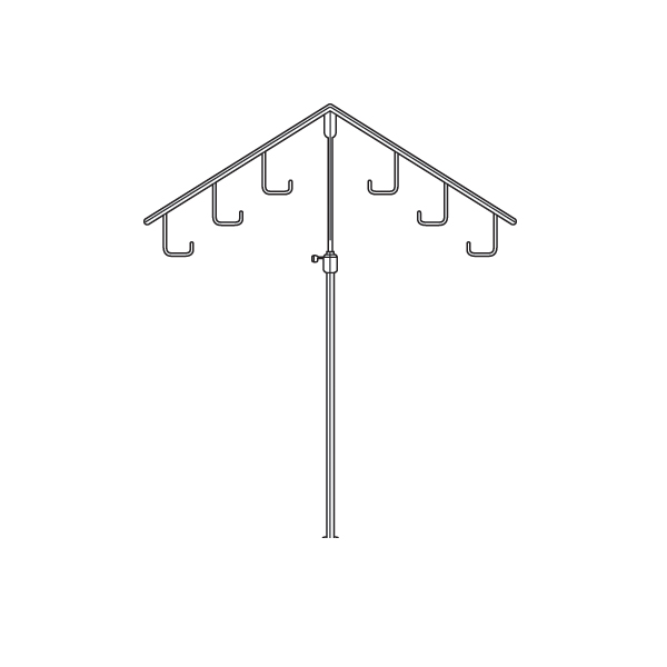 #1826 - Trumpet Base Display Fixtures