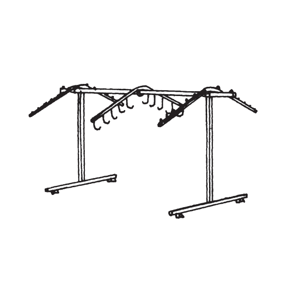 #DW-10H - Garment Racks (Adjustable Double Bar Racks)
