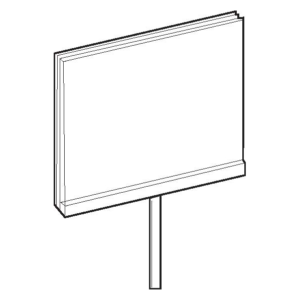 #PJ711X - Sign Holder & Acrylic