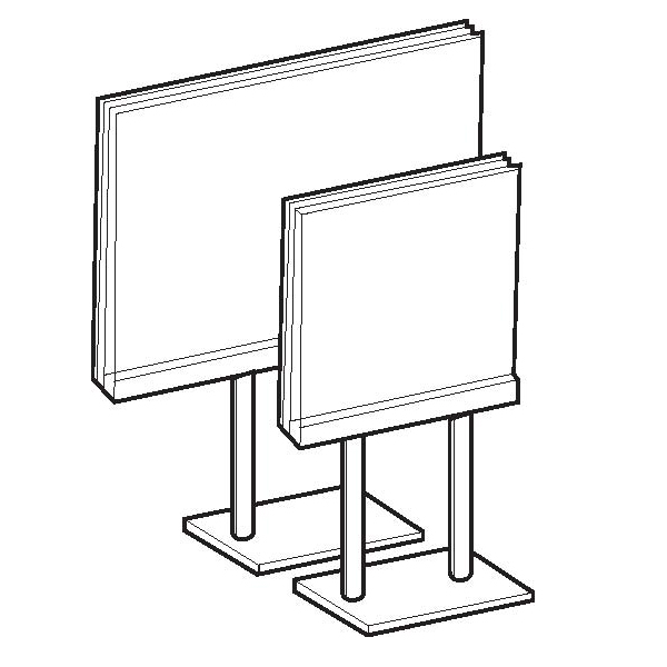 #SAP57V - Sign Holder & Acrylic
