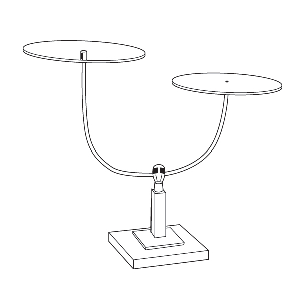 #SB6-1271 - Square Base Display Fixtures