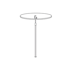 #1270 - Trumpet Base Display Fixtures