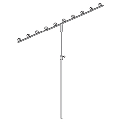 #1820 - Trumpet Base Display Fixtures