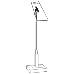 #SB5-1201 - Square Base Display Fixtures