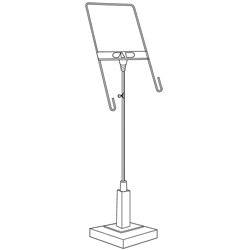 #SB5-1250 - Square Base Display Fixtures