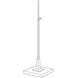 #SB5-3809 - Square Base Display Fixtures