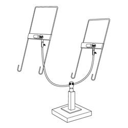 #SB6-1251 - Square Base Display Fixtures