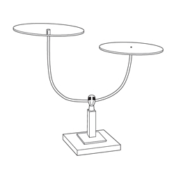 #SB6-1271 - Square Base Display Fixtures