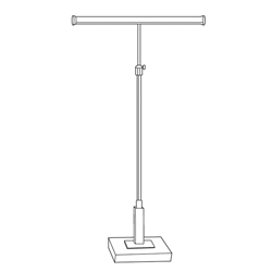 #SB6-1832 - Square Base Display Fixtures
